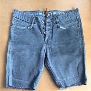 Ernest Sewn Jean shorts - grey